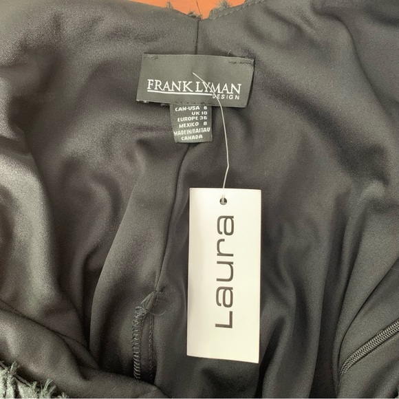 NWT Laura Size 8 Black Floral Dress - Picture 9 of 12